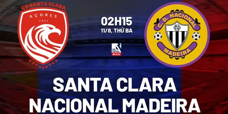 Soi kèo nhà cái Santa Clara vs CD Nacional là kèo đấu đáng mong chờ nhất đầu tuần này. 